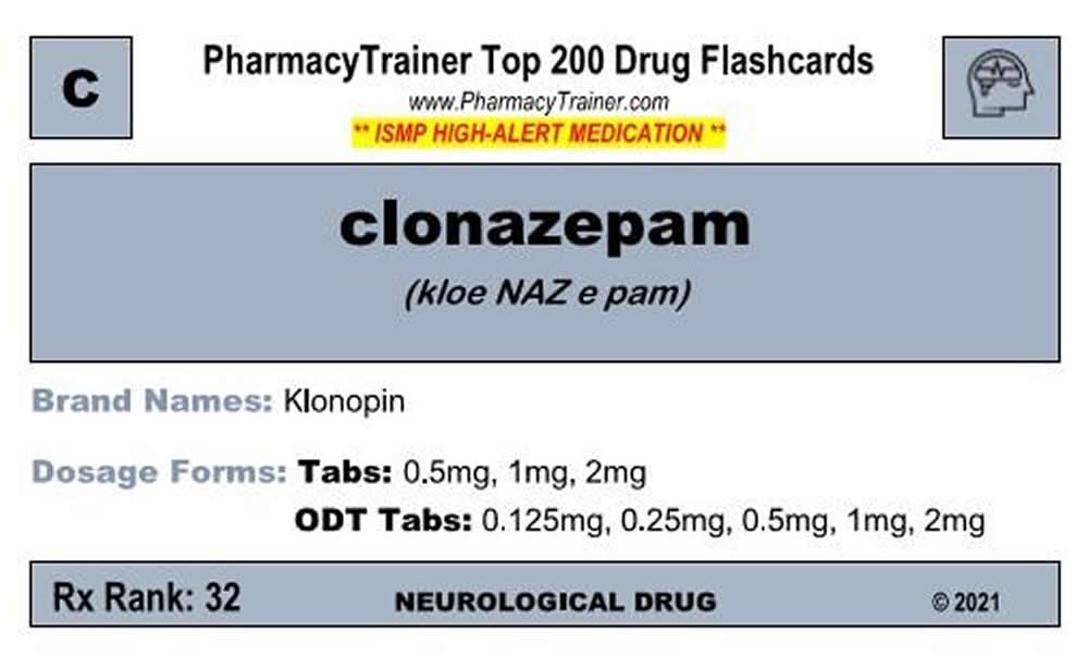 clonazepam 1mg odt
