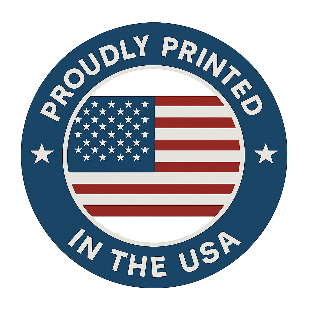 Our flashcards are proudly printed in the USA and support small businesses